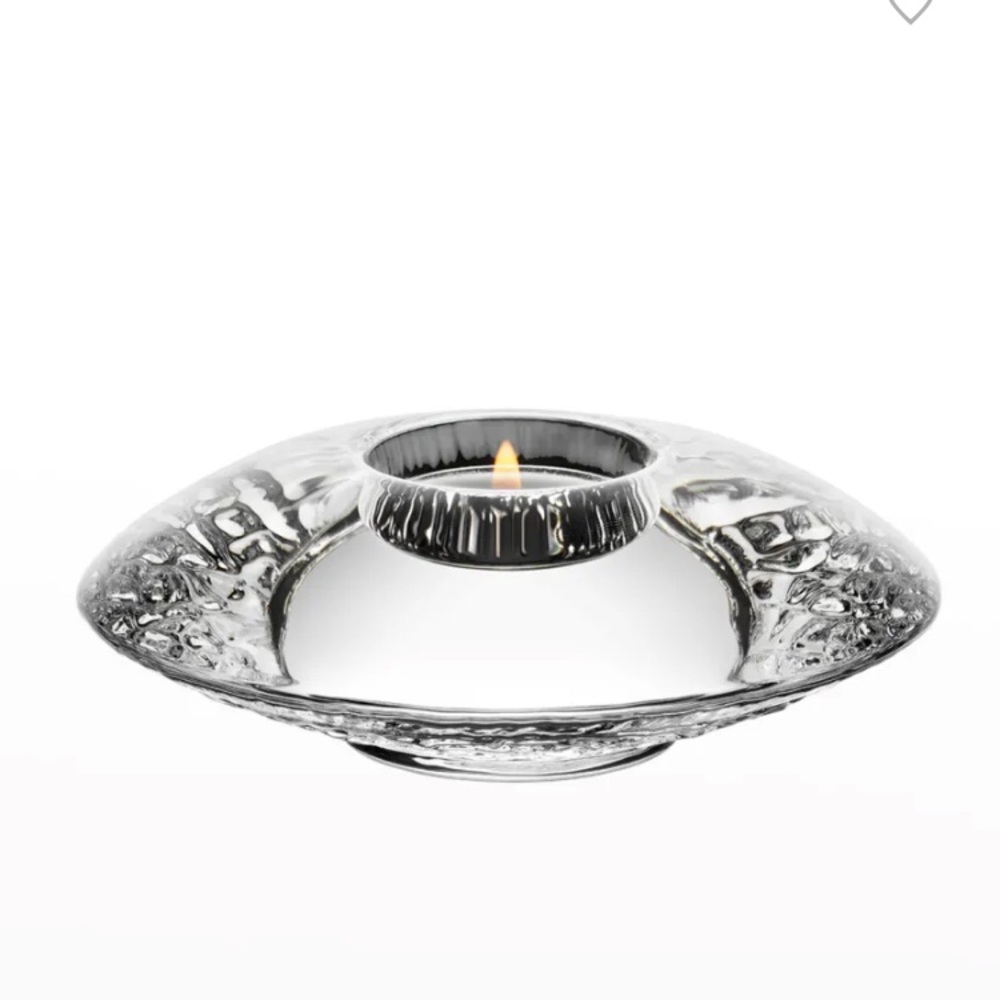 Orrefors Discus Tealight holder